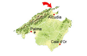 Cala San Vicente kaart