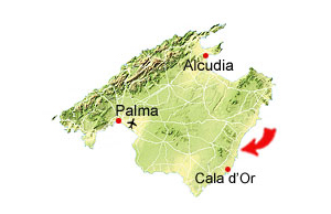 Cala Murada kaart