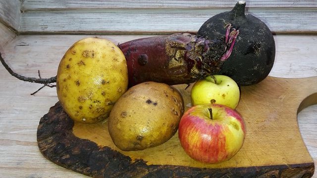 Obst und Gemüse der Saison im Januar