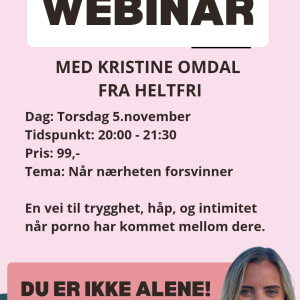 HeltFri webinar med Kristine Omdal