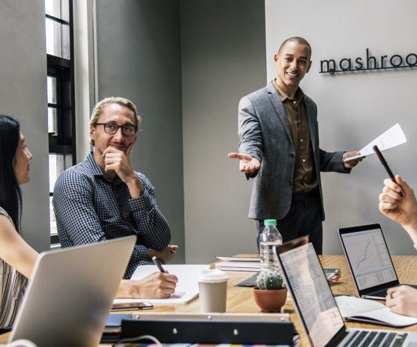 Colleagues in a business meeting