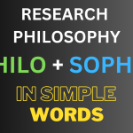 Research Philosophy: philosophy of research