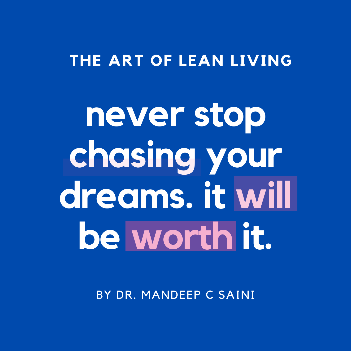 The art of lean living. Mandeepsaini.com