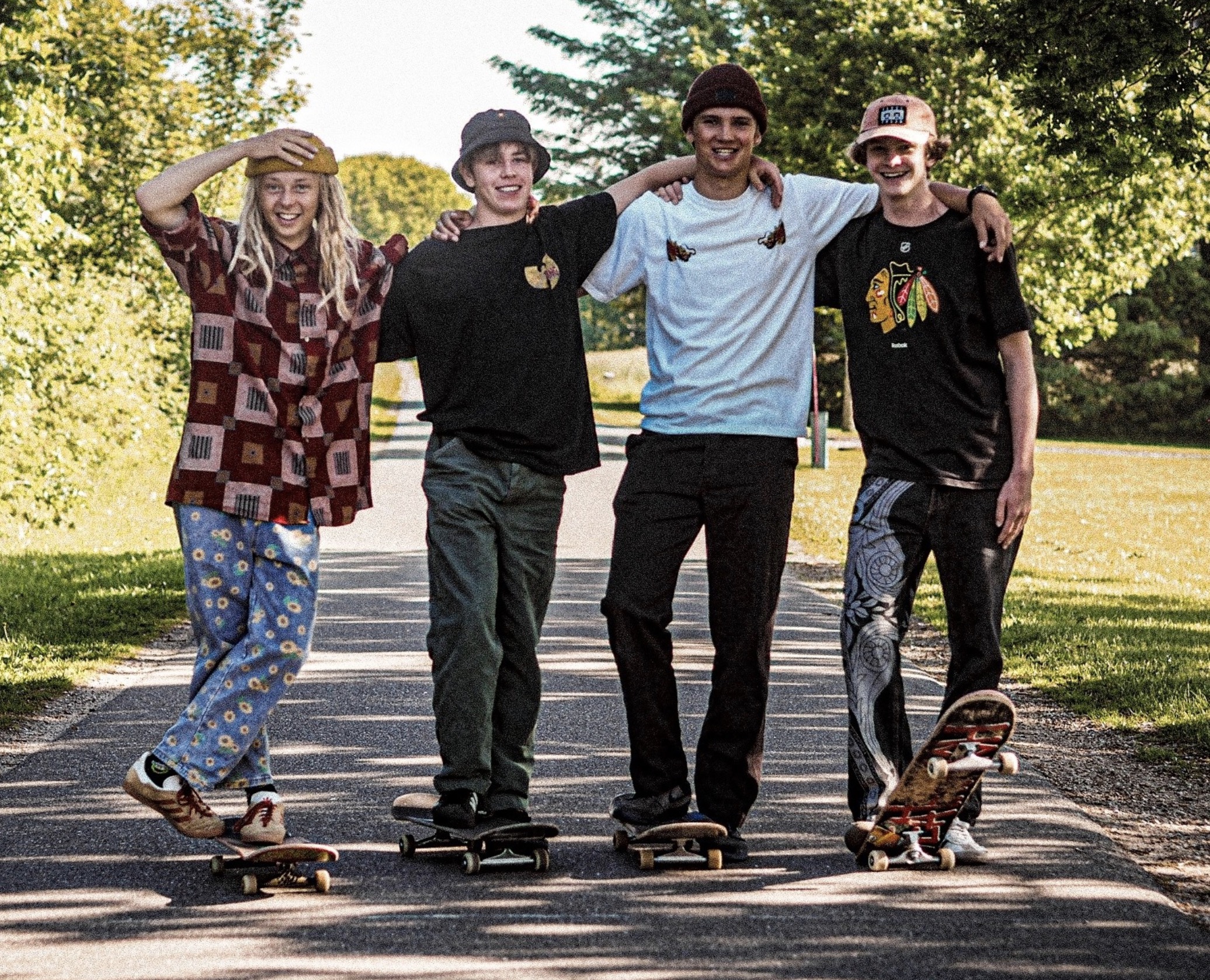 Fire teenagere skater fra Aalborg til Amager til fordel for Julemærkehjemmene