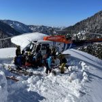 Heli-skiing