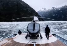 Helikopter på yacht