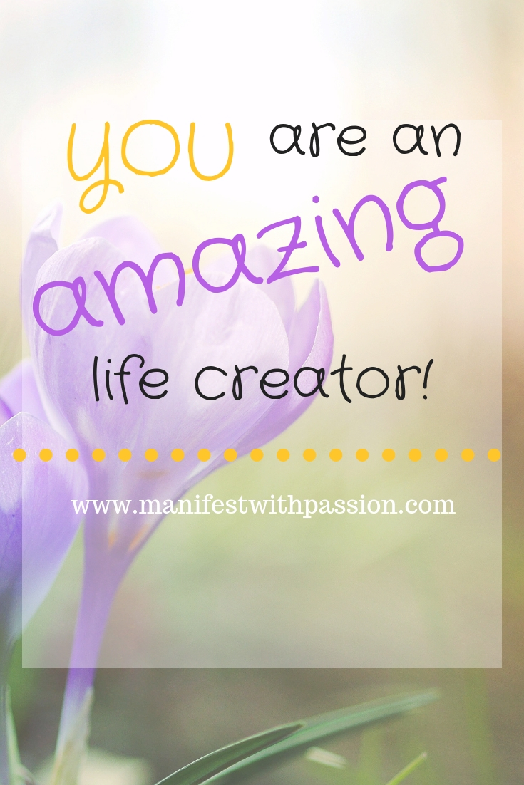 you are an amazing life creator
