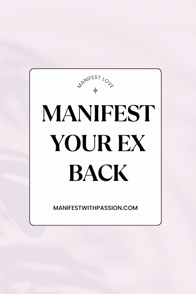 manifest your ex back