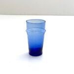 blåt glas mundblæst genbrugsglas