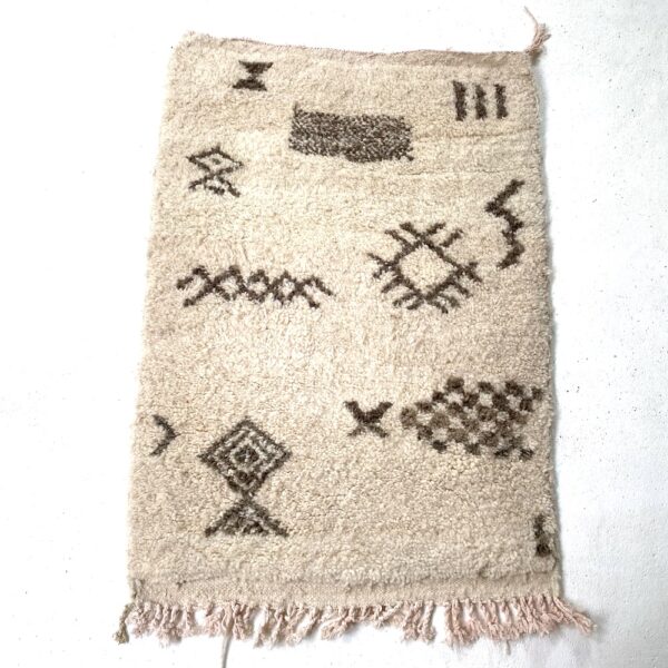 berber mini tæppe med spirituelle symboler og ikoner