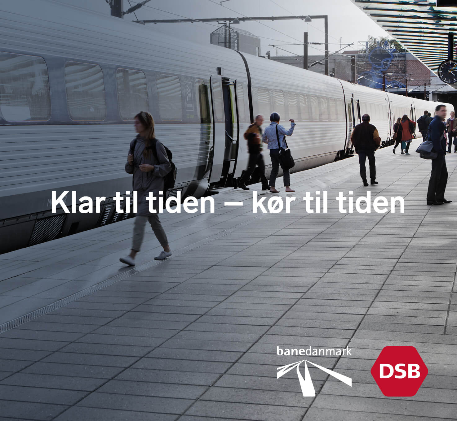 DSB og Banedanmark – design af kampagnemateriale