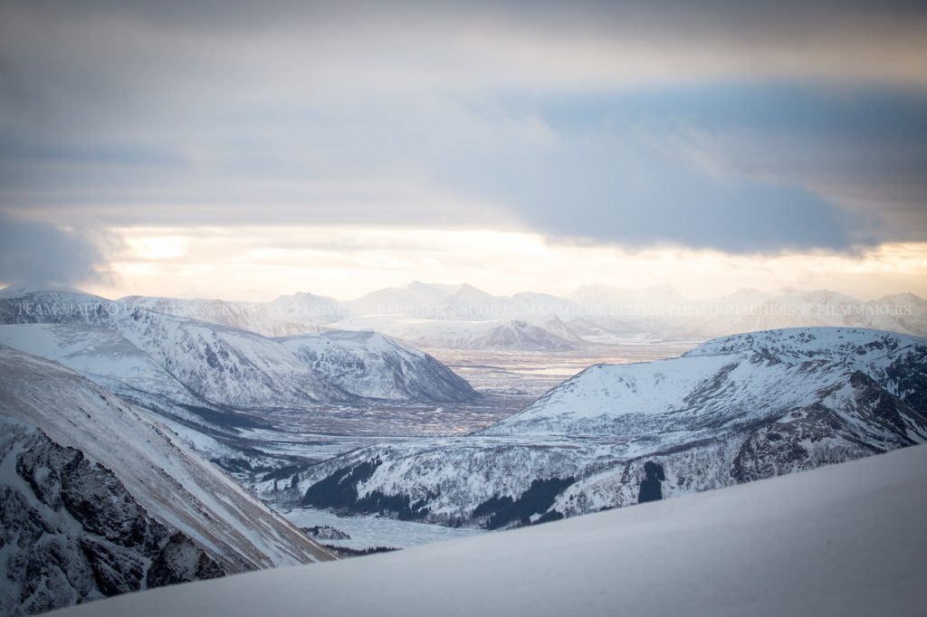 Winter Mountain View Landscape