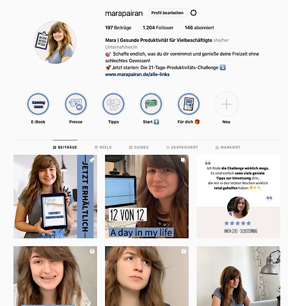 Jahresrückblick 2022: Instagram Account mit 1104 Abonnenten