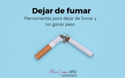 Cómo dejar de fumar y no ganar peso