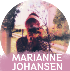 MARIANNE with text and stripe