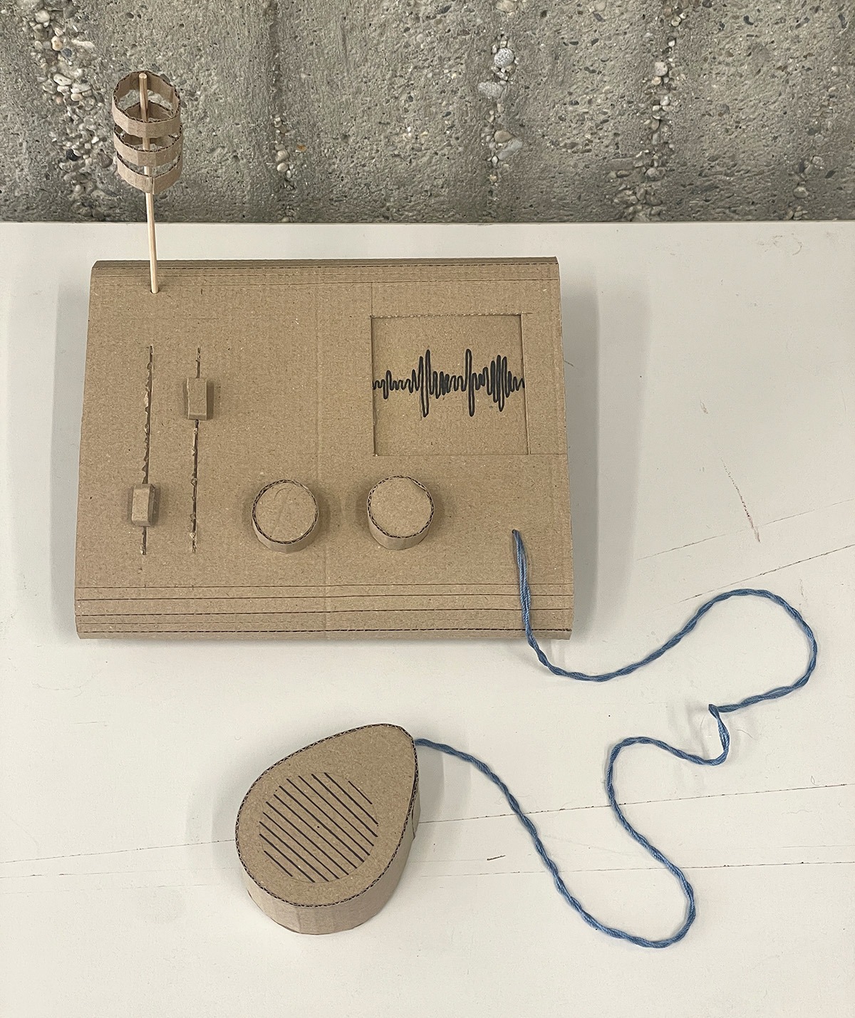 papaer prototype of a jukebox