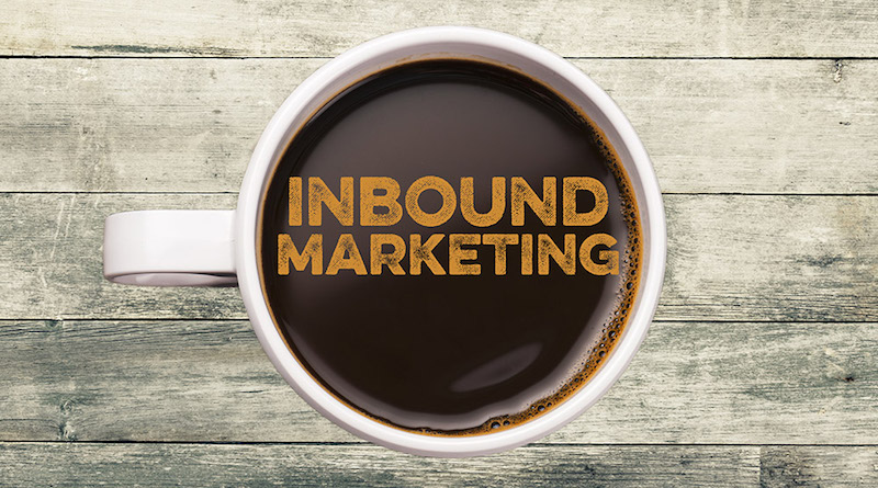 En kopp kaffe med inbound marketing i overflaten