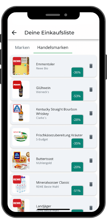 App Einkaufsliste