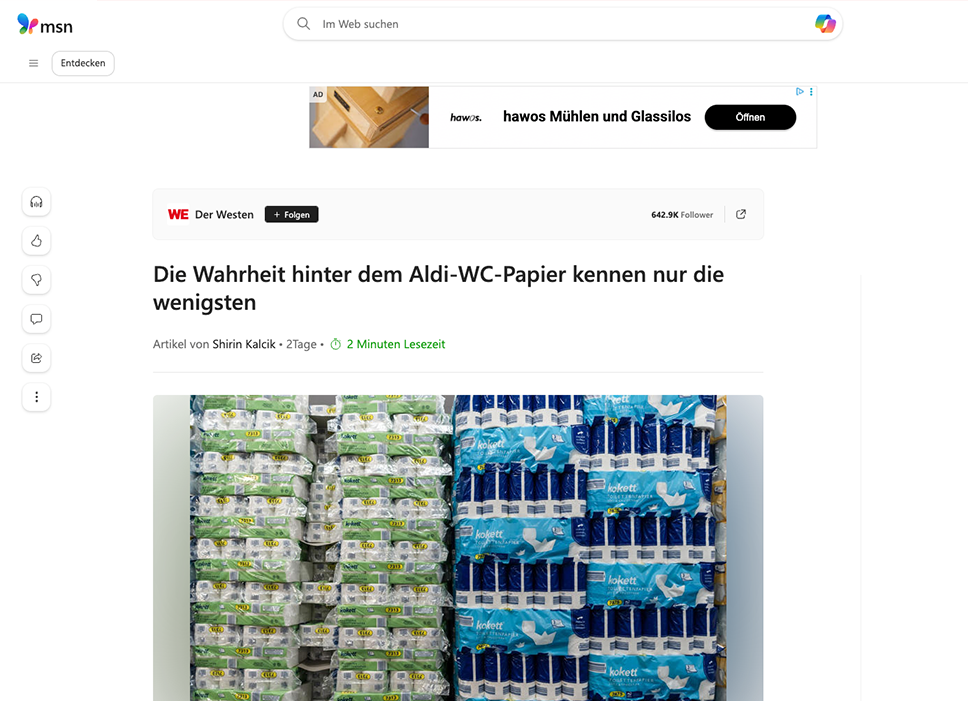 MSN Toilettenpapier