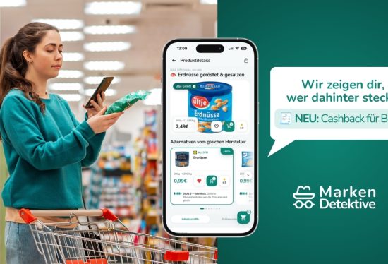 Jetzt mit Cashback und komplett kostenlos: MarkenDetektive App 6.0 ist da!