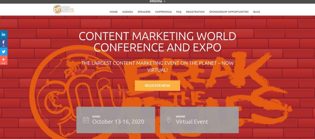 Content Marketing World Conference and Expo