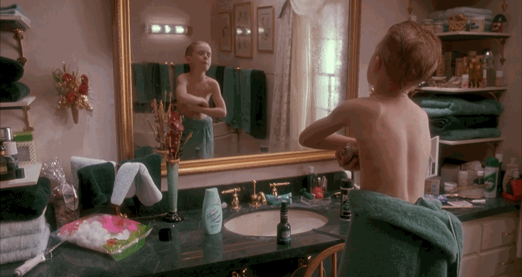 Shower to Shower Product Placement Home Alone