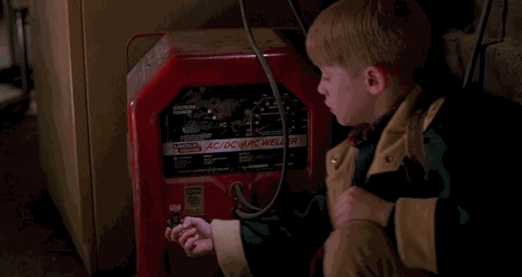 Lincoln Electric Welder Home Alone 2 Product Placement