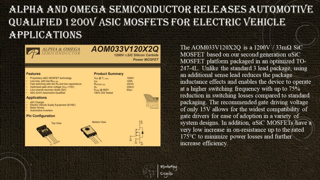 Alpha & Omega Semiconductor 1200 V MOSFETs