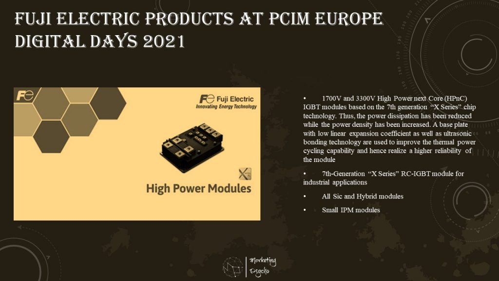 Fuji Electric at PCIM Europe Digital Days 2021