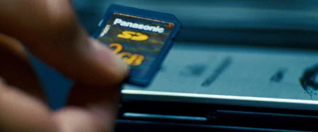 Transformers Product Placement - Marketing Psycho Panasonic SD card