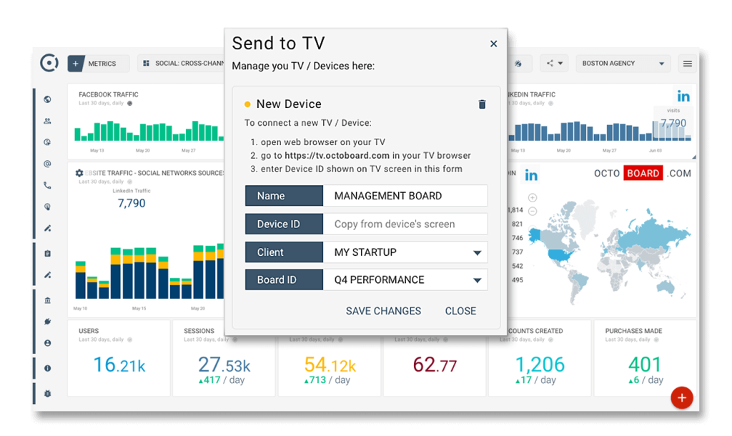 Octoboard dashboard software