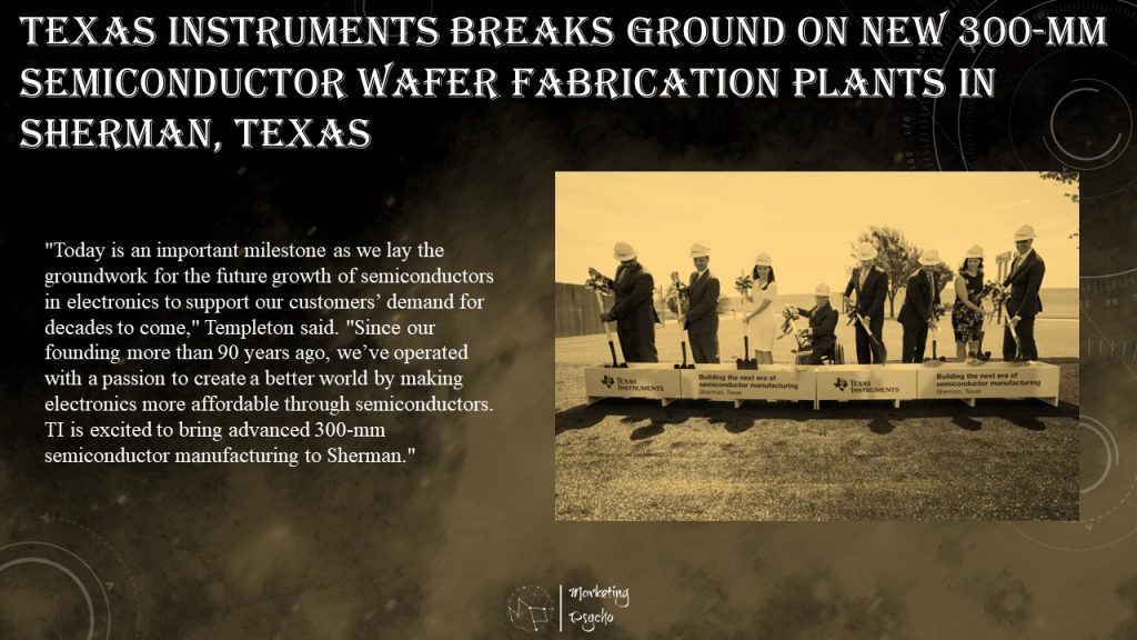 Texas Instruments to begin construction next year on new 300-mm  semiconductor wafer fabrication plants