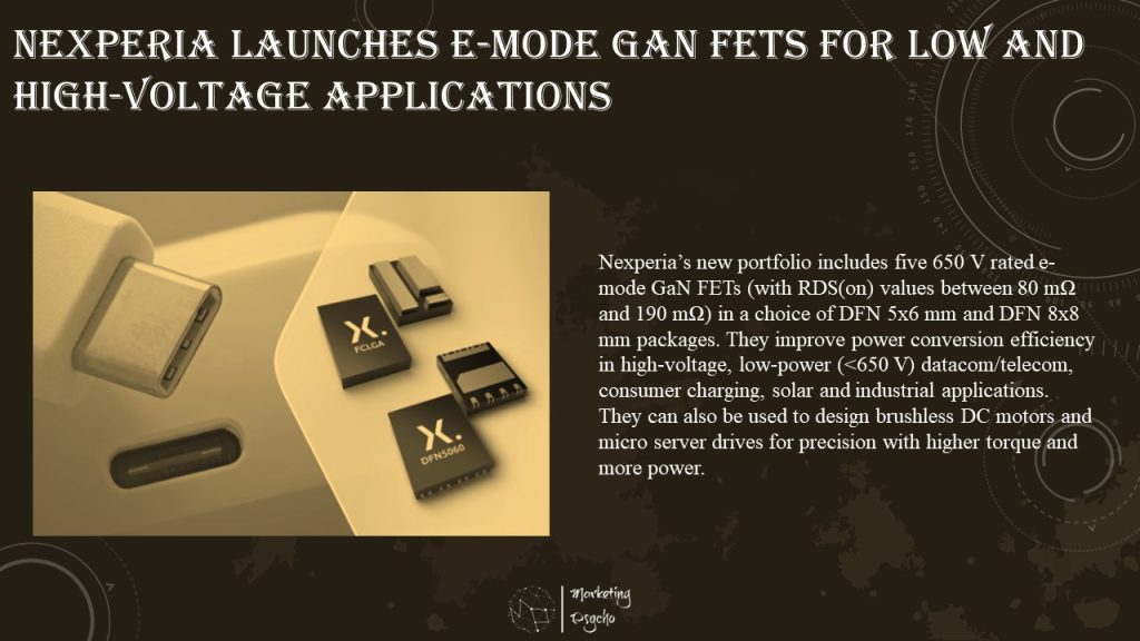 Nexperia released its first Power GaN FETs in e-mode configuration