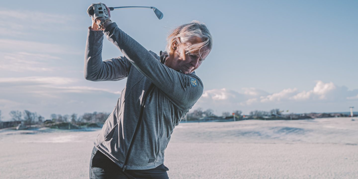 Sofia Grönberg Whitmore under en dag på Halmstad Golfarena.