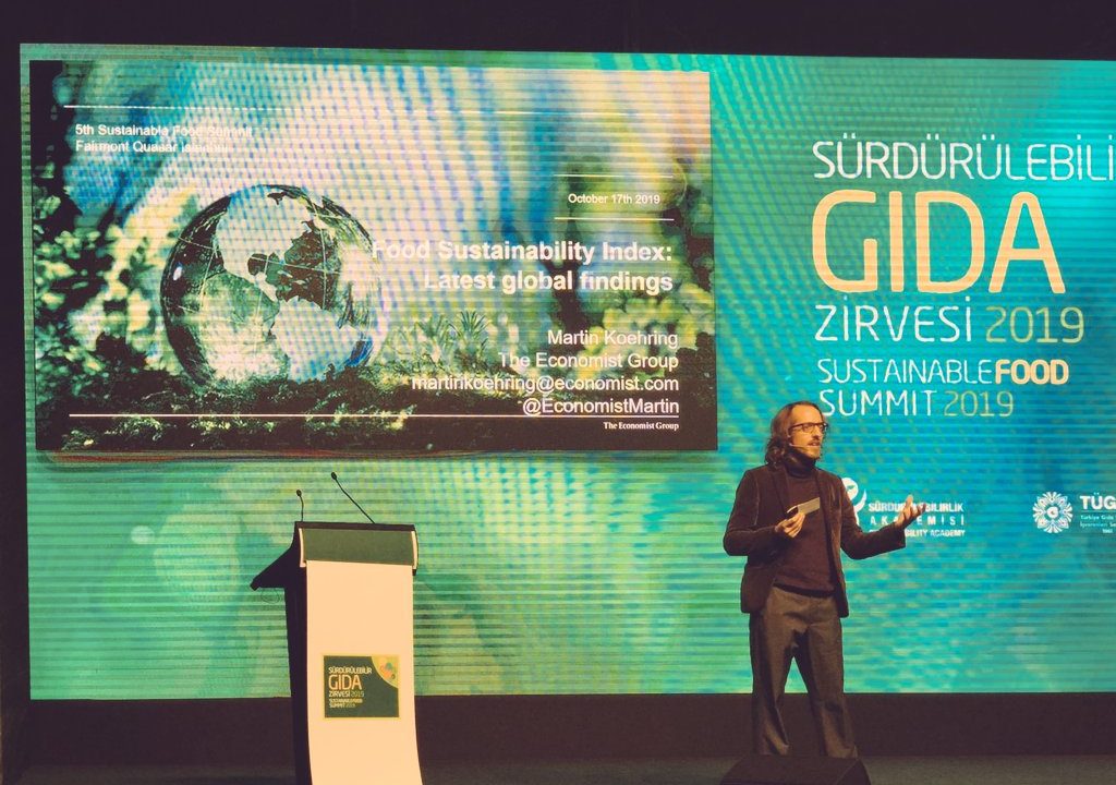 Presenting at the Sustainable Food Summit in Istanbul
