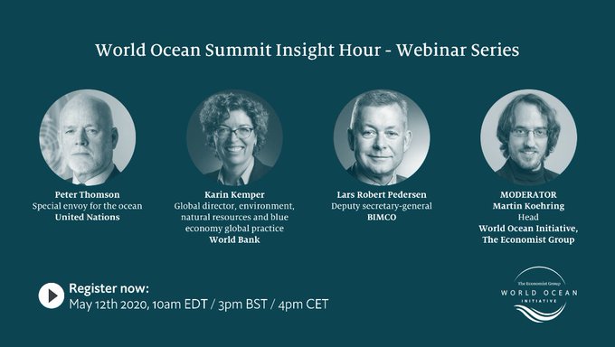 Moderating webinar on post-coronavirus ocean economy