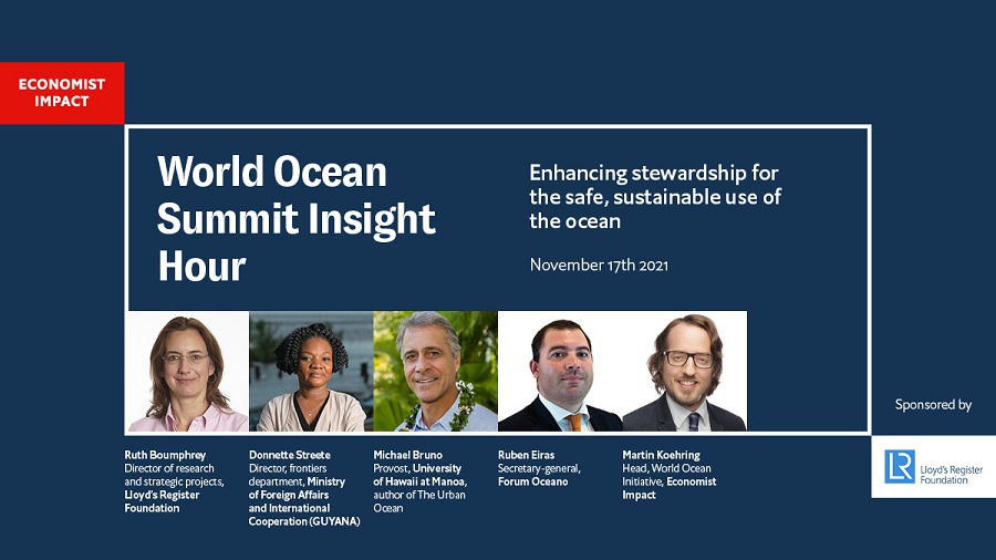 Moderating webinar on ocean stewardship