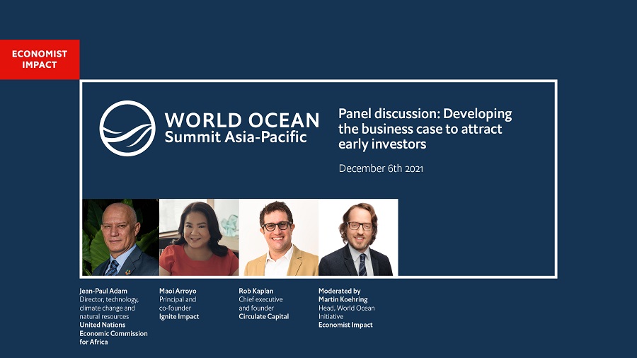 Moderating at World Ocean Summit Asia-Pacific