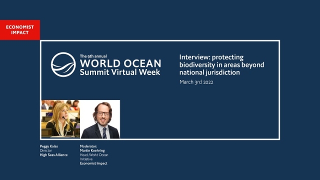 Moderating at World Ocean Summit