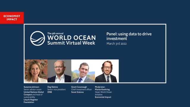 Moderating at World Ocean Summit