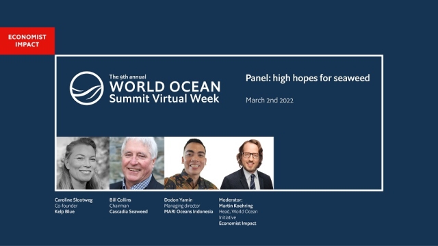 Moderating at World Ocean Summit