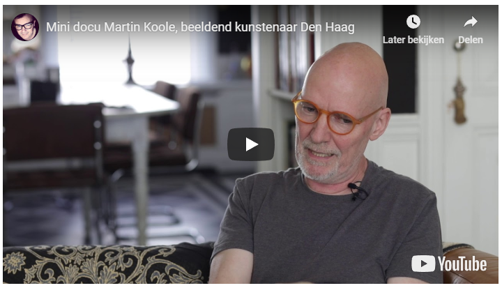 Mini documentaire Martin Koole geportretteerd als beeldend kunstenaar Den Haag