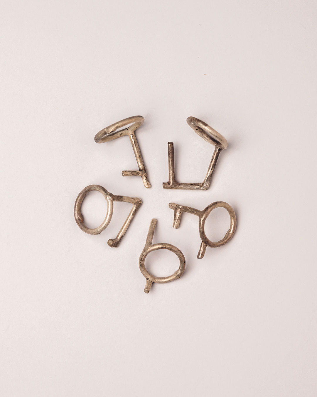 Antje Bräuer, untitled, 2018, rings; silver, 34 x 26 x 26 mm, €250 each