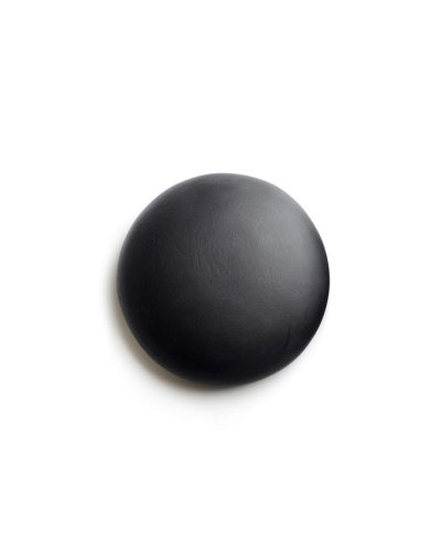 David Huycke, Black Round Mercury, 2012, object; wenge, paint, 155 x 155 x 50 mm