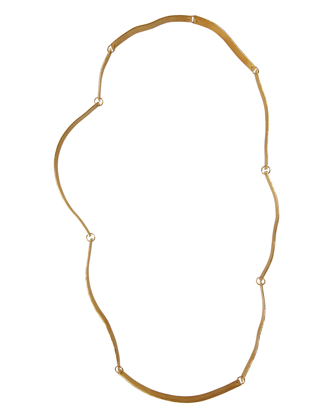Annelies Planteijdt, Mooie Stad - Gouden water, 2019, halssieraad; 18 kt goud, 310 x 120 x 7 mm, prijs op aanvraag