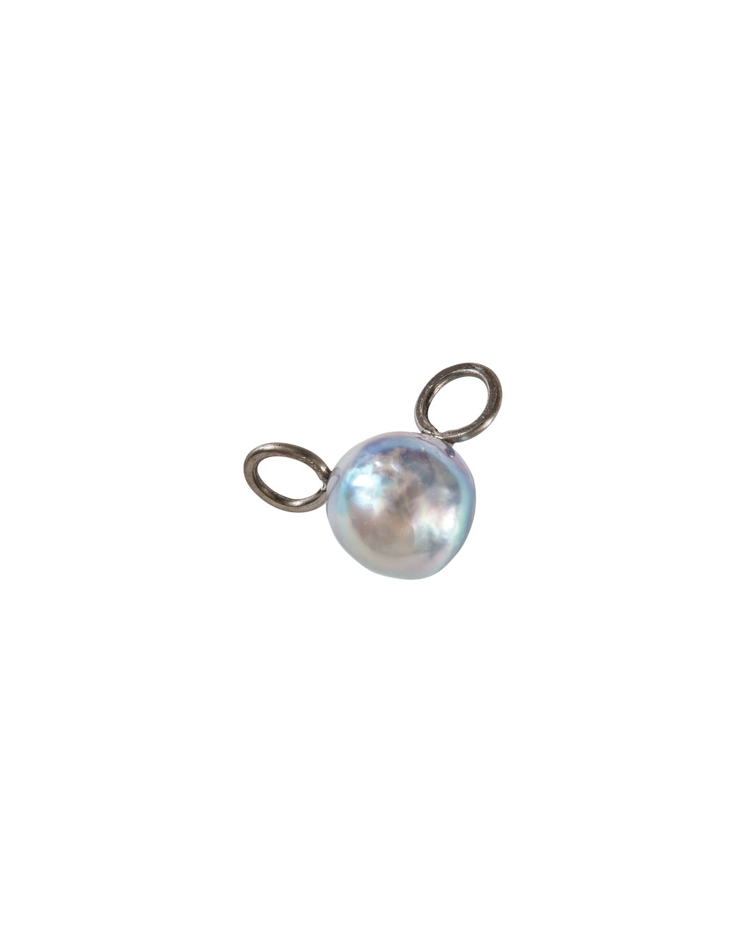 Annelies Planteijdt, Mooie stad - H2O Watermolecule, 2020, hanger; Akoya parel, zilver, zijde, 10 x 15 mm, €135