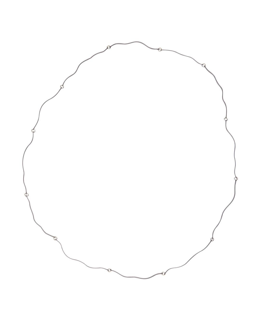 Annelies Planteijdt, Mooie stad - Kabbelend water, 2020, halssieraad; tantalium, 14 kt goud, 640 mm, €875