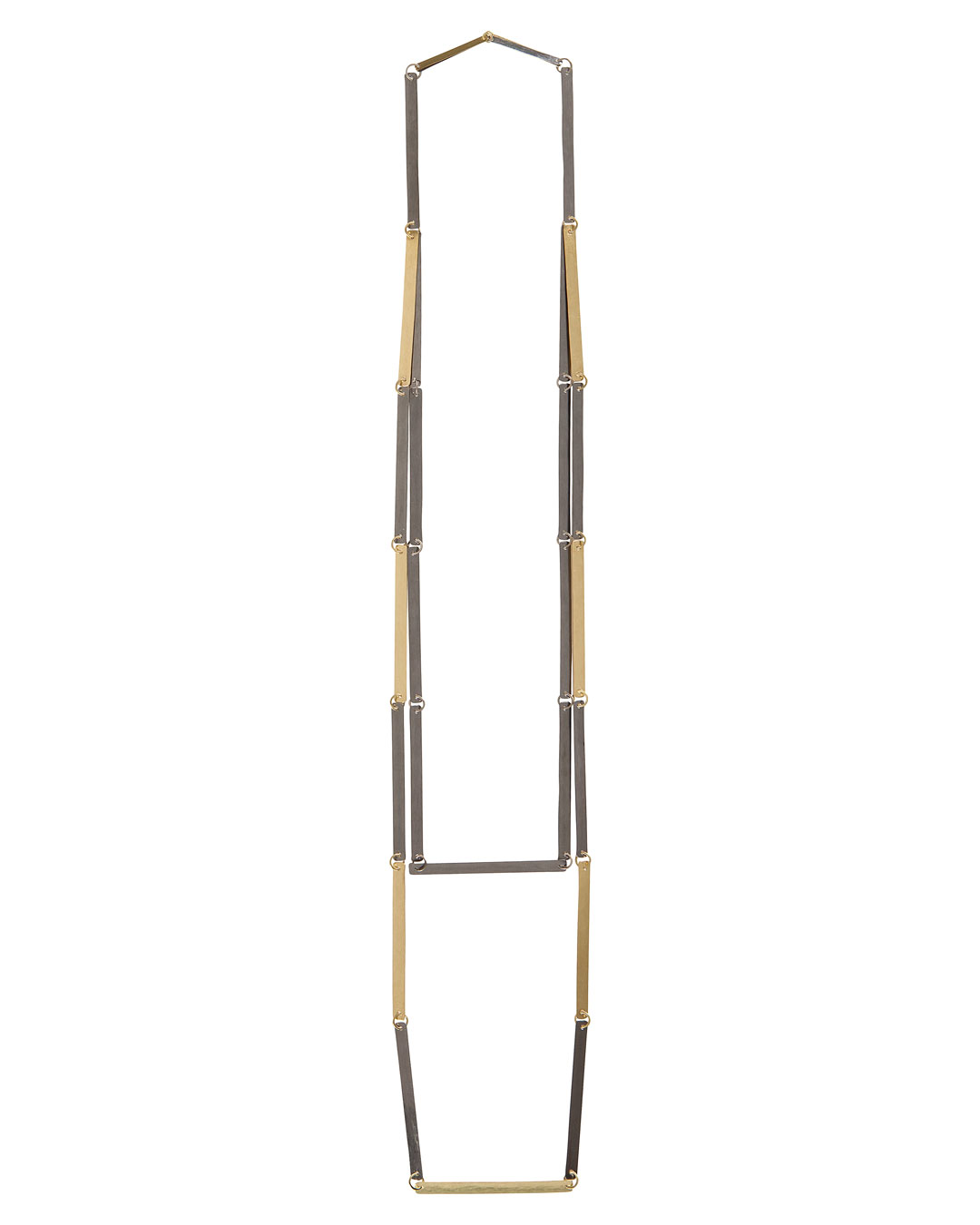 Annelies Planteijdt, Mooie stad – Collier en vloertegels, 2017, halssieraad; goud, tantalium, 300 x 270 mm, €7450 (afbeelding 2/3)