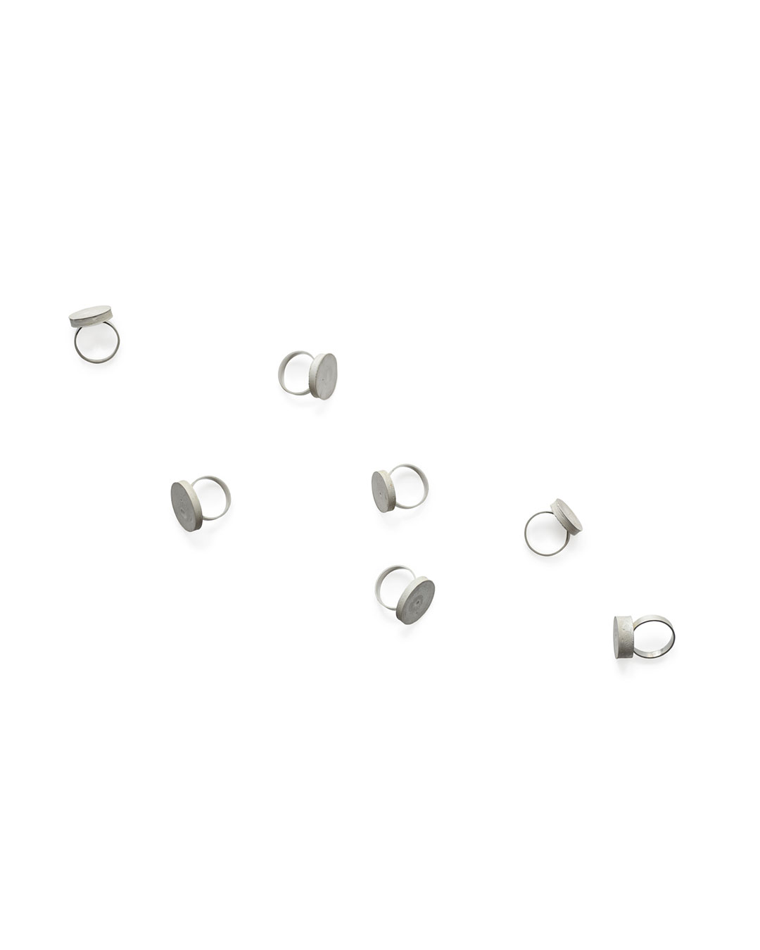 Karin Seufert, untitled, 2018, rings; silver, approximately 42 x 27 x 7 mm, €605 each
