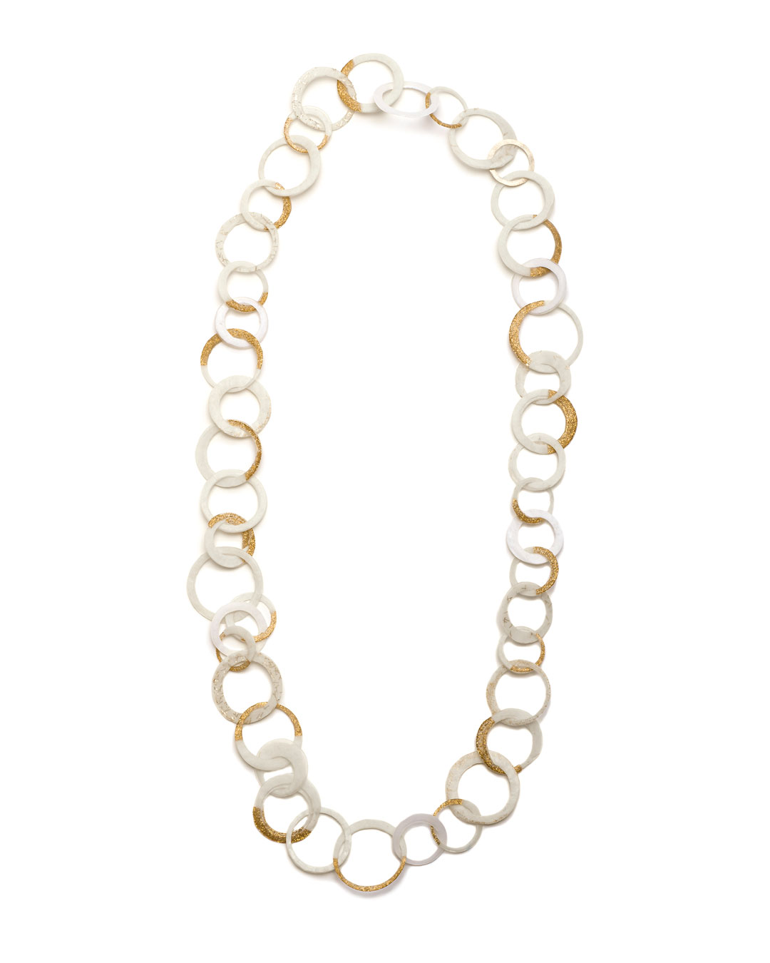 Karola Torkos, Rings, 2020, necklace; plastic, 14ct gold, L 940 mm, €420